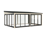 Lumi XL(5,8x4,2m|23,3m2|120x120mm ) Spacious Attached Glass Conservatory