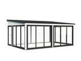 Lumi XL(5,8x4,2m|23,3m2|120x120mm ) Spacious Attached Glass Conservatory