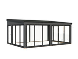 Lumi XL(5,8x4,2m|23,3m2|120x120mm ) Spacious Attached Glass Conservatory