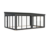 Lumi XL(5,8x4,2m|23,3m2|120x120mm ) Spacious Attached Glass Conservatory - Palmako UK