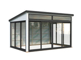 Saga S (4,2x3m|11,6m2|120x120mm ) Compact Detached Garden Conservatory - Palmako UK