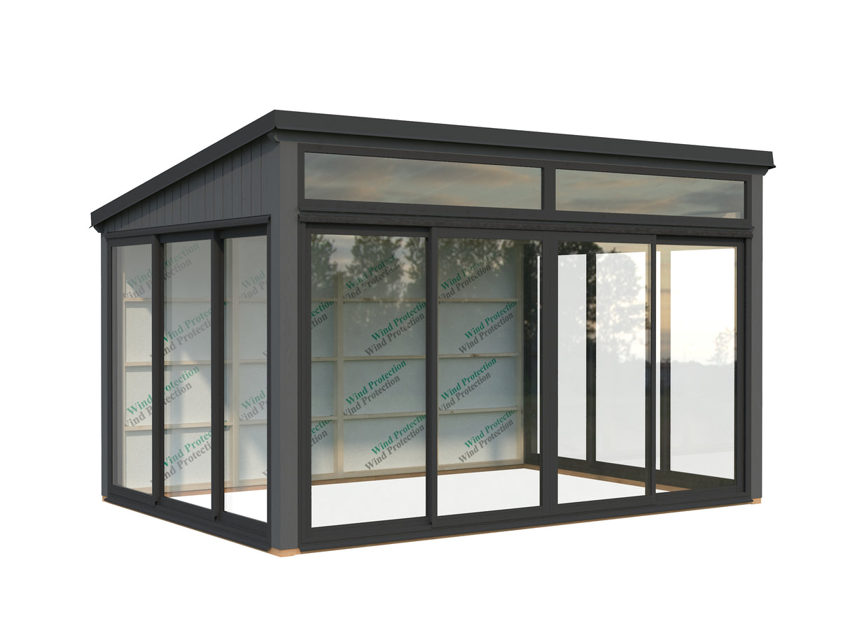 Saga S (4,2x3m|11,6m2|120x120mm ) Compact Detached Garden Conservatory