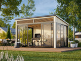 Saga S (4,2x3m|11,6m2|120x120mm ) Compact Detached Garden Conservatory - Palmako UK