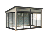 Saga S (4,2x3m|11,6m2|120x120mm ) Compact Detached Garden Conservatory - Palmako UK