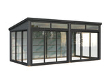 Saga M (5,8x3m|16,2m2|120x120mm ) Detached Modern Glass Conservatory