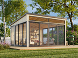 Saga L (4,2x4,2m|16,6m2|120x120mm ) Detached Conservatory Summer House - Palmako UK