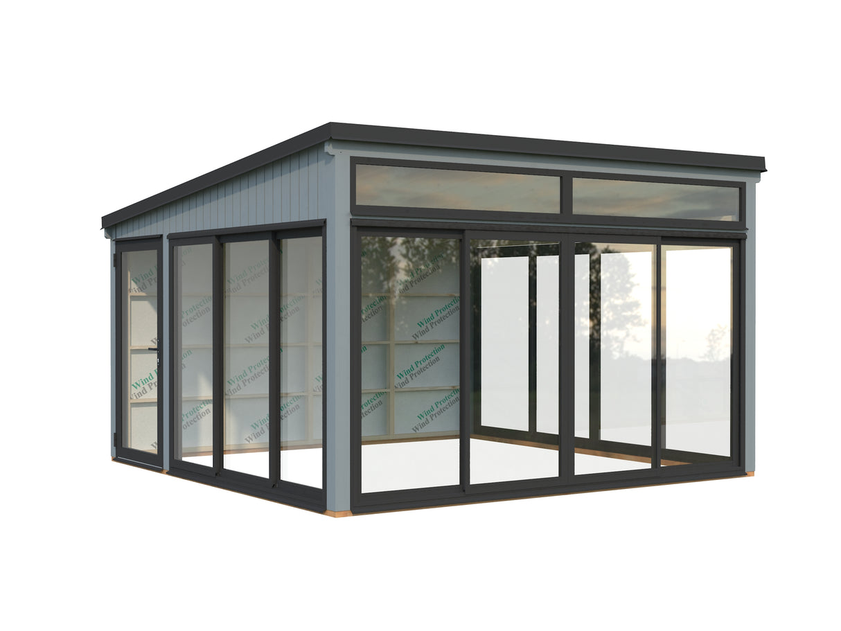 Saga L (4,2x4,2m|16,6m2|120x120mm ) Detached Conservatory Summer House