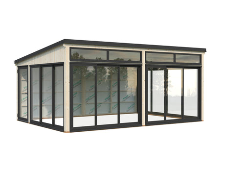 Saga XL (5,8x4,2m|23,3m2|120x120mm ) Spacious Modern Detached Conservatory