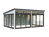 Saga XL (5,8x4,2m|23,3m2|120x120mm ) Spacious Modern Detached Conservatory - Palmako UK