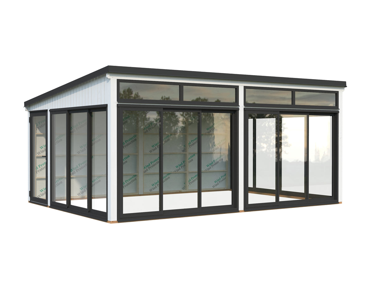 Saga XL (5,8x4,2m|23,3m2|120x120mm ) Spacious Modern Detached Conservatory