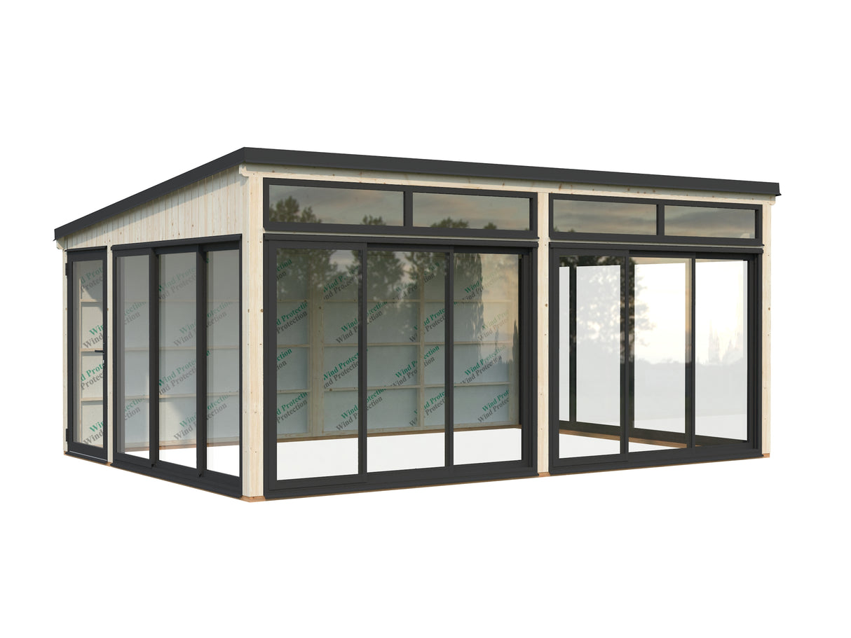 Saga XL (5,8x4,2m|23,3m2|120x120mm ) Spacious Modern Detached Conservatory