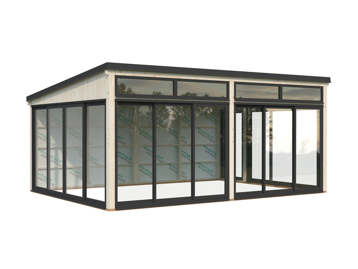 Saga XL (5,8x4,2m|23,3m2|120x120mm ) Spacious Modern Detached Conservatory