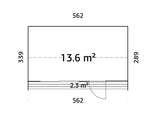 Rebekka S (5,6x3,4m|13,6m2|18mm ) Insulation-ready Nordic Tiny House - Palmako UK
