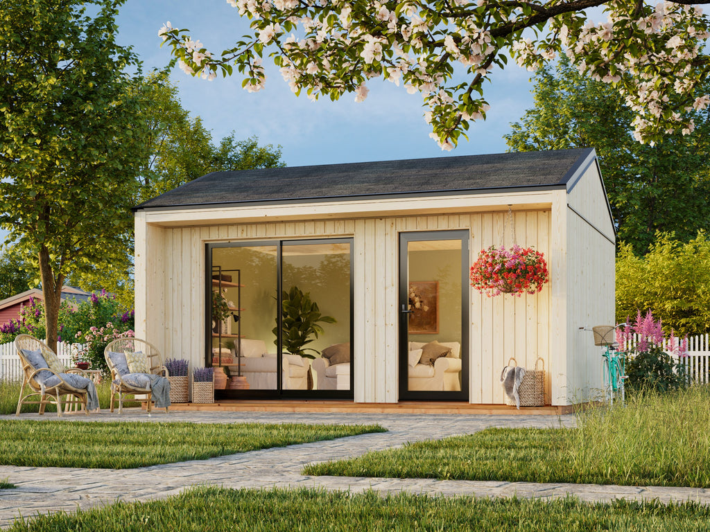 Rebekka M (5,6x4,5m|19,4m2|18mm ) Insulation-ready Nordic Tiny House - Palmako UK