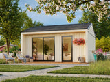 Rebekka M (5,6x4,5m|19,4m2|18mm ) Insulation-ready Nordic Tiny House - Palmako UK