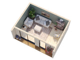 Rebekka M (5,6x4,5m|19,4m2|18mm ) Insulation-ready Nordic Tiny House - Palmako UK