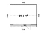 Rebekka M (5,6x4,5m|19,4m2|18mm ) Insulation-ready Nordic Tiny House - Palmako UK