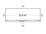 Rebekka L (9,x3,4m|22,4m2|18mm ) Spacious Insulation-ready Nordic Tiny House - Palmako UK
