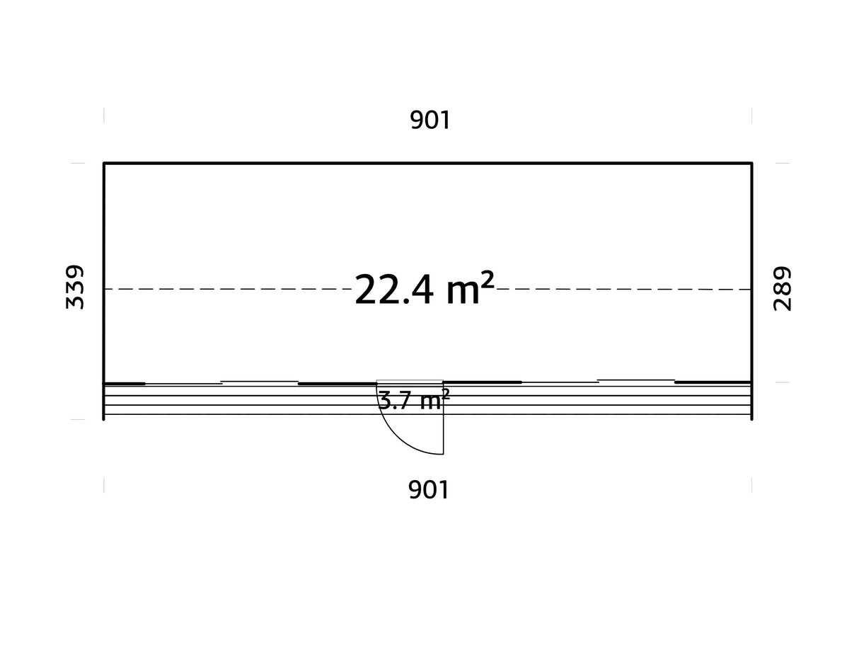 Rebekka L (9,x3,4m|22,4m2|18mm ) Spacious Insulation-ready Nordic Tiny House