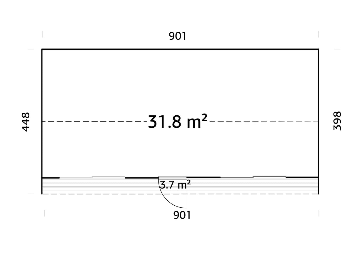 Rebekka XL (9,x4,5m|31,8m2|18mm ) Large Insulation-ready Nordic Tiny House