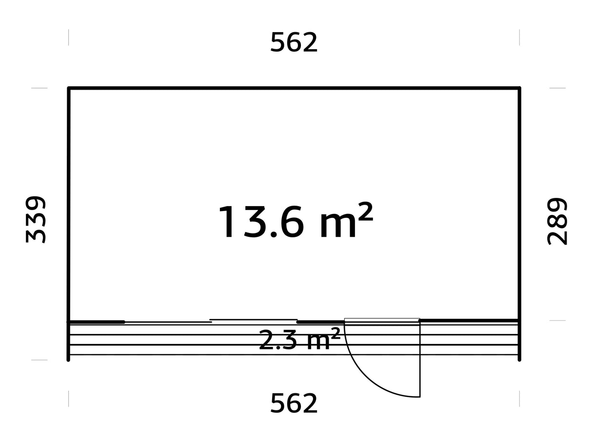 Johanna S  (5,6x3,4m|13,6m2|18mm ) Compact Modern Nordic Tiny House - Insulation-ready