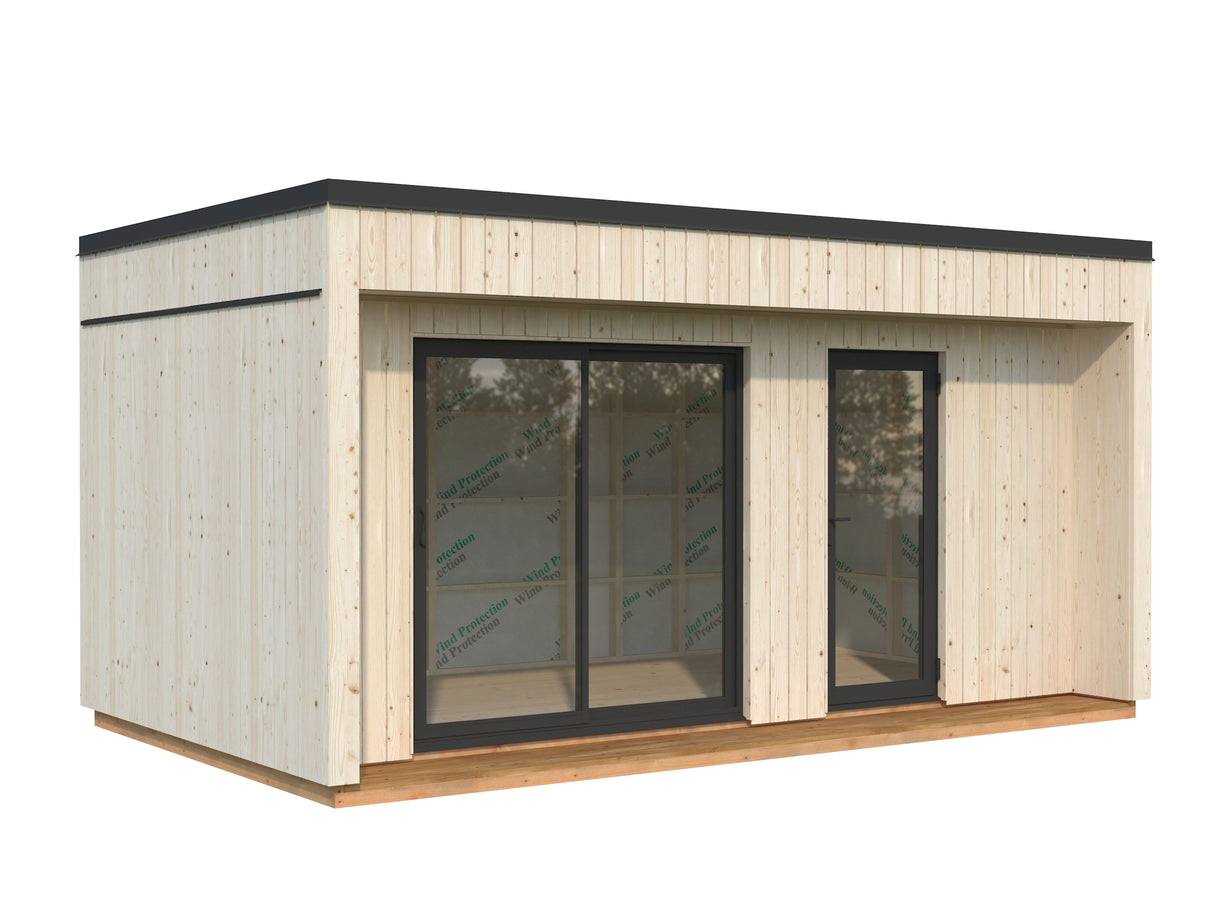 Johanna S  (5,6x3,4m|13,6m2|18mm ) Compact Modern Nordic Tiny House - Insulation-ready