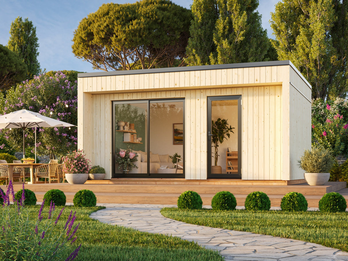 Johanna M (5,6x4,5m|19,4m2|18mm ) Nordic Tiny House - Insulation-ready