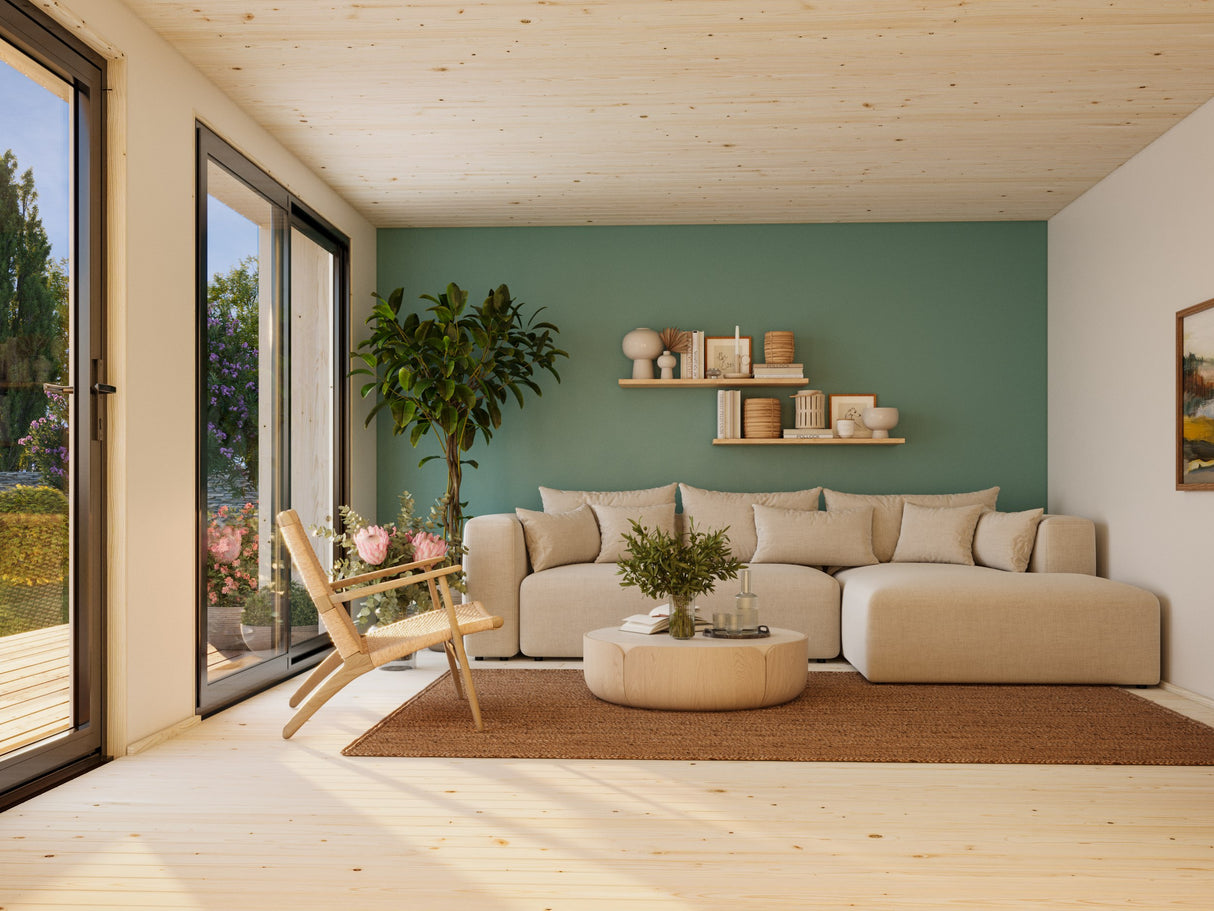 Johanna M (5,6x4,5m|19,4m2|18mm ) Nordic Tiny House - Insulation-ready