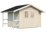 Marcus (2.3x2.4m | 6.5m2) Garden Shed With Log Store - Palmako UK