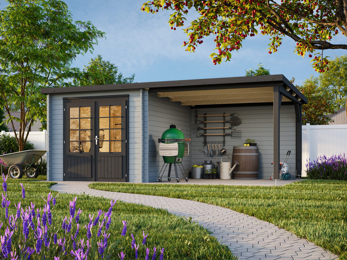 Ella (5.5x3.2m | 6.9+8.2m2 | 28mm) Roof Summer House - Palmako UK