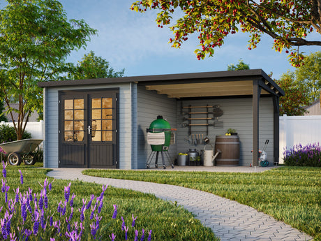 Ella (5.5x3.2m | 6.9+8.2m2 | 28mm) Roof Summer House - Palmako UK