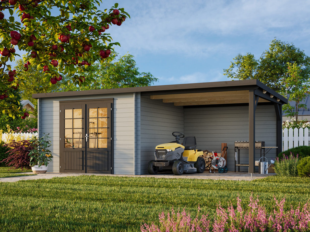 Ella (6.1x3.2m | 8.7+8.2m2 | 28mm) Roof Summer House - Palmako UK