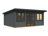 Lisandra L(5,5x4m|19,4m2|44mm ) Garden House with Aluminium Doors and Windows - Palmako UK
