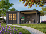 Ella (5.5x3.2m | 6.9+8.2m2 | 28mm) Roof Summer House - Palmako UK
