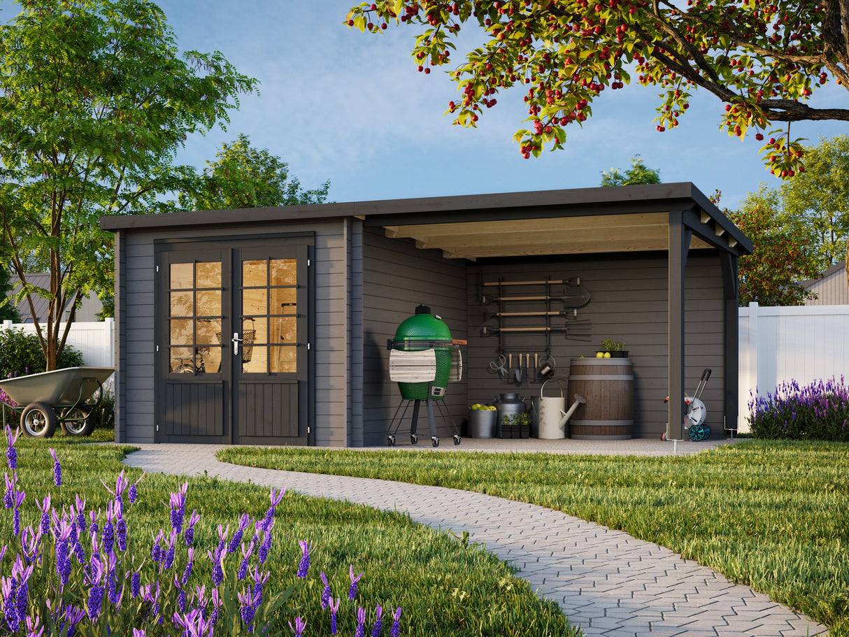 Ella (5.5x3.2m | 6.9+8.2m2 | 28mm) Roof Summer House - Palmako UK