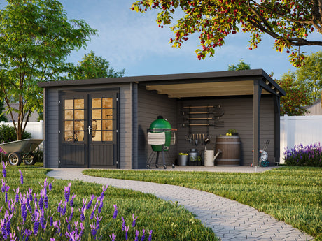 Ella (5.5x3.2m | 6.9+8.2m2 | 28mm) Roof Summer House - Palmako UK