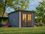 Ella (2.6x3.2m | 6.9m2 | 28mm) Small Pent Roof Summer House - Palmako UK