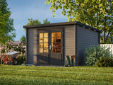 Ella (3.2x3.2m | 8.7m2 | 28mm) Pent Roof Garden House - Palmako UK