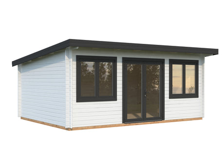 Lisandra L(5,5x4m|19,4m2|44mm ) Garden House with Aluminium Doors and Windows