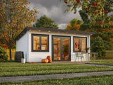 Lisandra L (5,5x4m|19,4m2|44mm ) Garden House with Aluminium Doors and Windows - Palmako UK