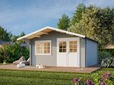 Britta M (4.5x4.5m | 17.5m2 | 40mm) Swiss Chalet Style Garden Log Cabin - Palmako UK