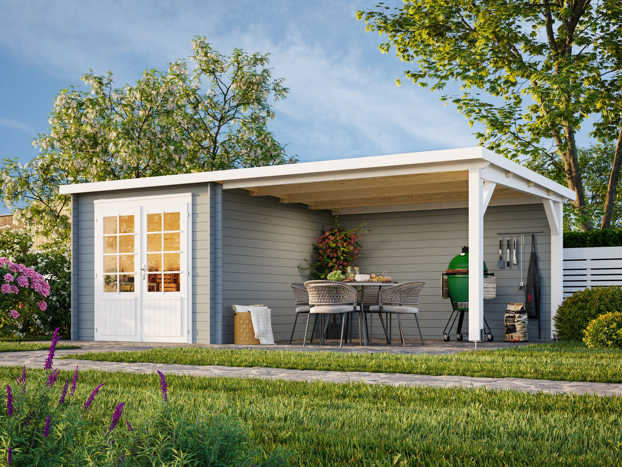 Ella (6.1x3.2m | 6.9+10.0m2 | 28mm) Roof Summer House - Palmako UK