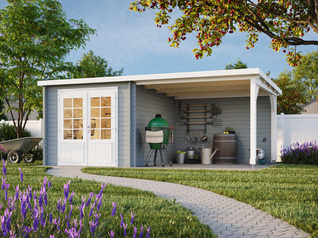 Ella (5.5x3.2m | 6.9+8.2m2 | 28mm) Roof Summer House - Palmako UK