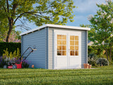 Ella (2.6x3.2m | 6.9m2 | 28mm) Small Pent Roof Summer House - Palmako UK