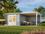 Ella (6.1x3.2m | 8.7+8.2m2 | 28mm) Roof Summer House - Palmako UK