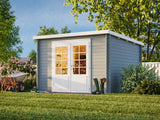 Ella (3.2x3.2m | 8.7m2 | 28mm) Pent Roof Garden House - Palmako UK
