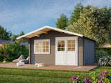 Britta M (4.5x4.5m | 17.5m2 | 40mm) Swiss Chalet Style Garden Log Cabin - Palmako UK