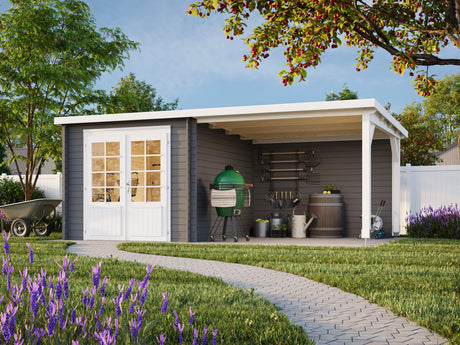 Ella (5.5x3.2m | 6.9+8.2m2 | 28mm) Roof Summer House - Palmako UK