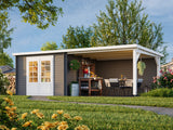 Ella (6.7x3.2m | 8.7+10.0m2 | 28mm) Roof Summer House - Palmako UK