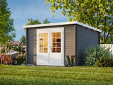Ella (3.2x3.2m | 8.7m2 | 28mm) Pent Roof Garden House - Palmako UK